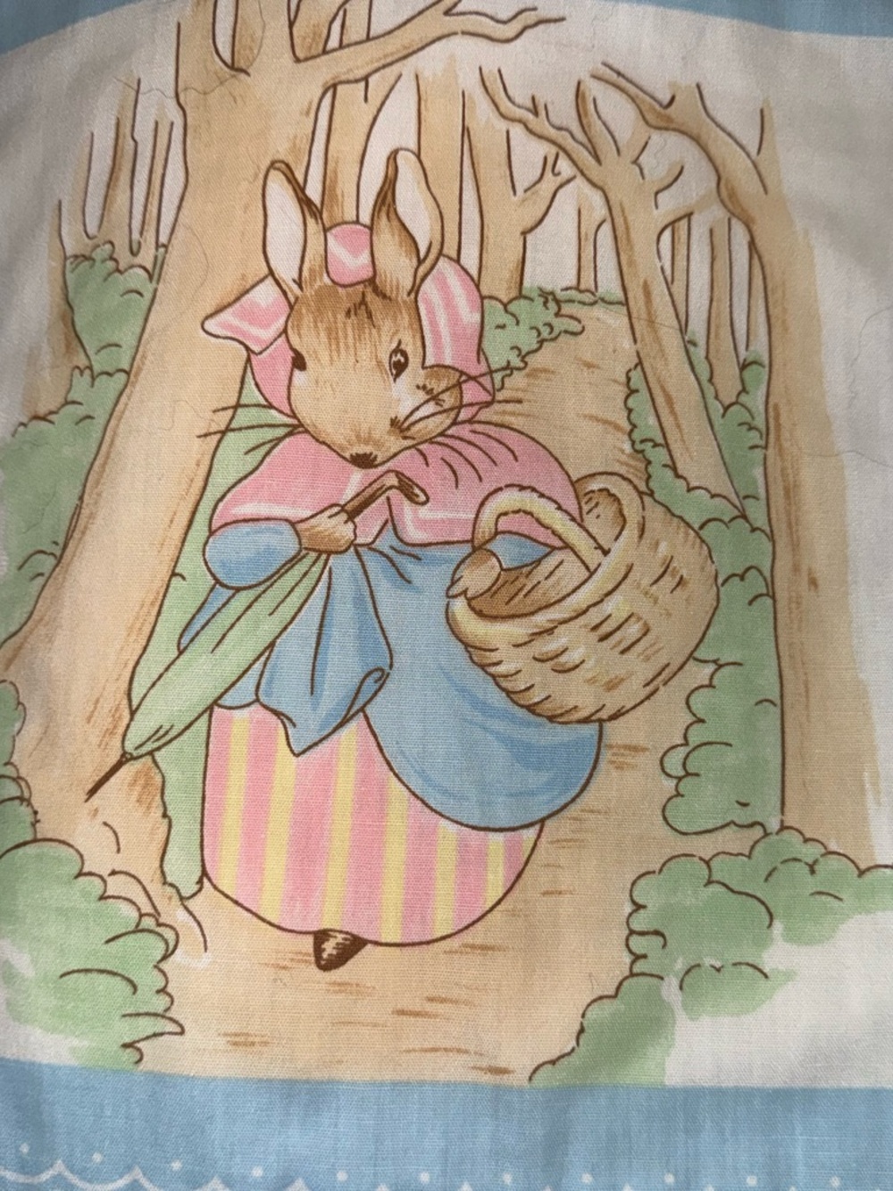 Vintage 1980s Peter Rabbit cloth picture book - Picture 3 of 6